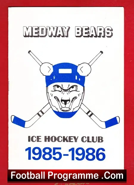 Gillingham Medway Bears Ice Hockey v Brighton 1985