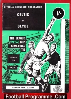 Glasgow Celtic v Clyde 1968 – Scottish League Cup Semi Final