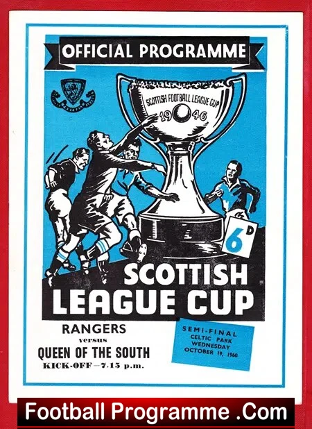 Glasgow Rangers v Queen Of The South 1960 – Scottish Semi Final