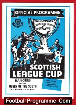 Glasgow Rangers v Queen Of The South 1960 – Scottish Semi Final