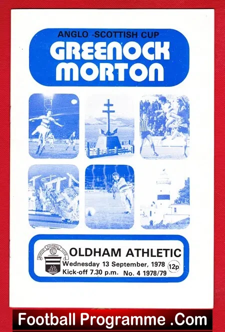 Greenock Morton v Oldham Athletic 1978 – Anglo Scottish Cup