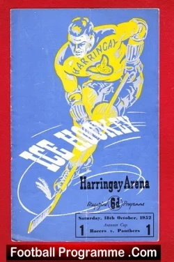 Harringay Ice Hockey v Nottingham Panthers 1952