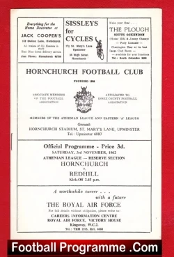 Hornchurch v Redhill 1962