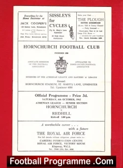 Hornchurch v Redhill 1962 – Athenian League