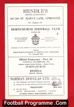 Hornchurch v Redhill 1964