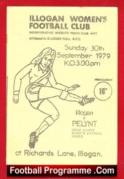 Illogan Ladies v Pelynt 1979 – Womens Soccer 1980s