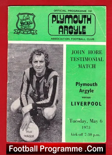 John Hore Testimonial Benefit Match Plymouth Argyle 1975