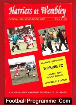 Kidderminster Harriers v Woking 1995 – FA Trophy Final