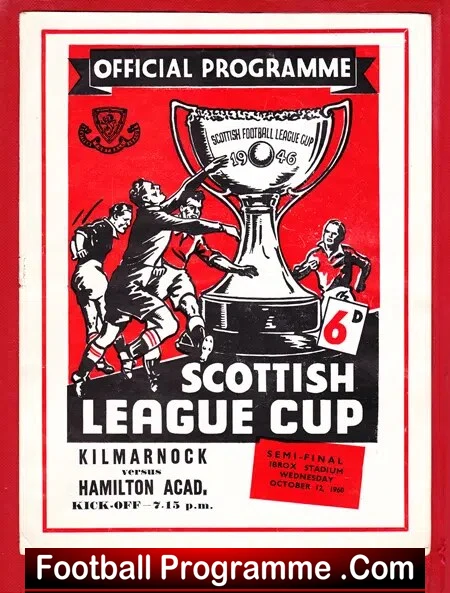 Kilmarnock v Hamilton Academical 1960 – Scottish Cup Semi Final