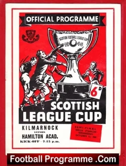 Kilmarnock v Hamilton Academical 1960 – Scottish Cup Semi Final