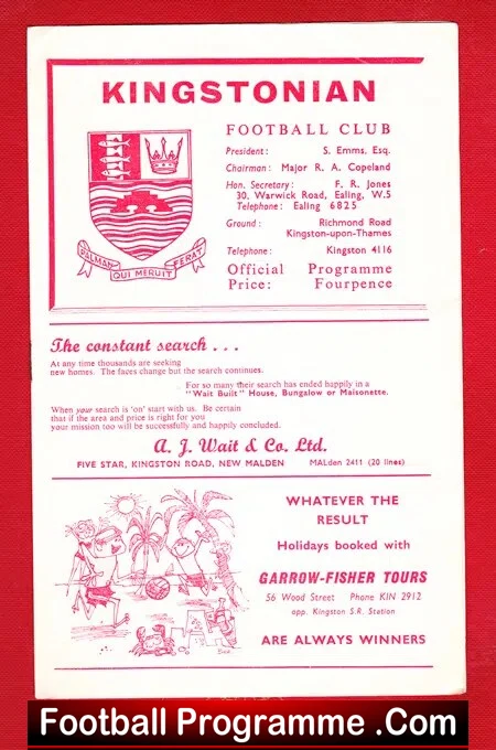 Kingstonian v Enfield 1965