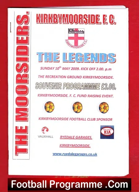 Kirkbymoorside v The Legends 2009 – Gazza – Robson – Pallister
