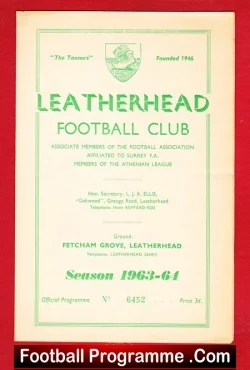 Leatherhead v Redhill 1963