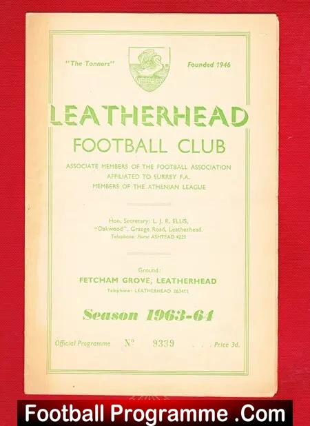 Leatherhead v Redhill 1964