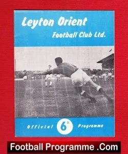 Leyton Orient v Brighton 1961 - football programme