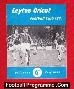 Leyton Orient v Charlton Athletic 1961 - football programme