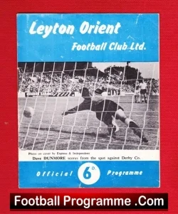 Leyton Orient v Huddersfield Town 1961 - football programme