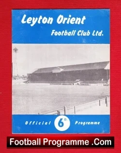 Leyton Orient v Middlesbrough 1961 - football programme
