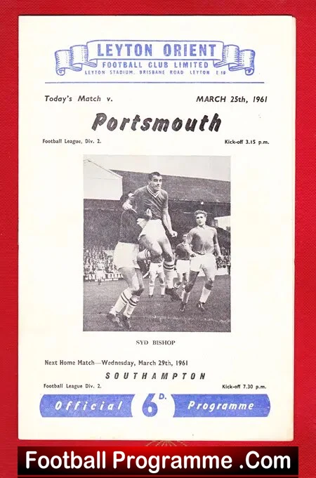 Leyton Orient v Portsmouth 1961