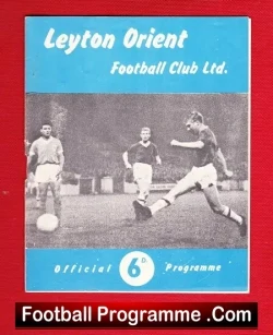Leyton Orient v Rotherham United 1961 - football programme