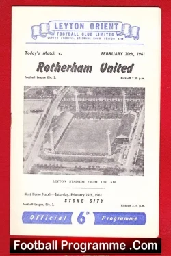 Leyton Orient v Rotherham United 1961