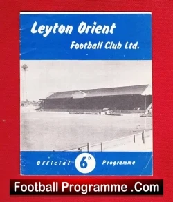 Leyton Orient v Southampton 1961 - football programme