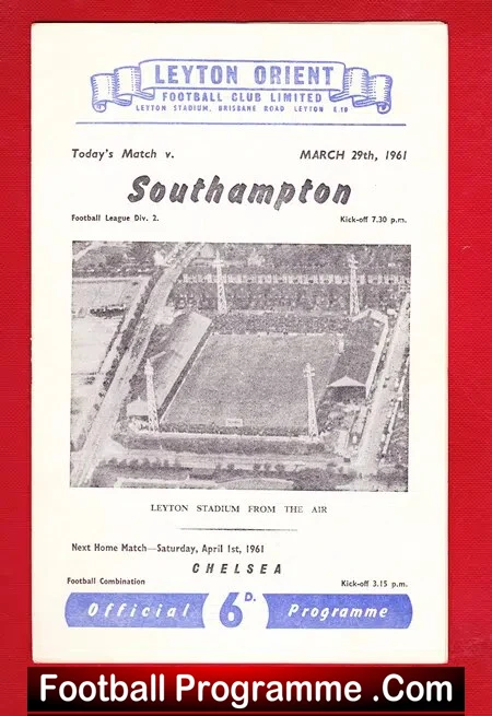 Leyton Orient v Southampton 1961