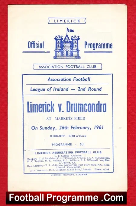 Limerick v Drumcondra 1961