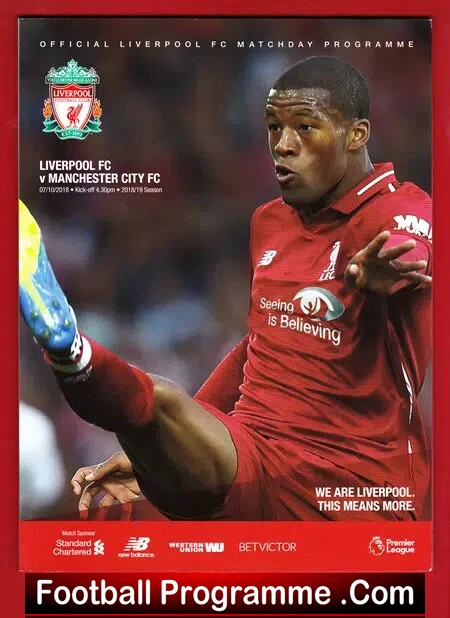 Liverpool v Manchester City 2018