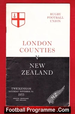 London Counties Rugby v New Zealand 1953 – Twickenham