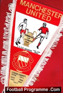 Manchester United Football Pennant 1968 – European Cup Winners