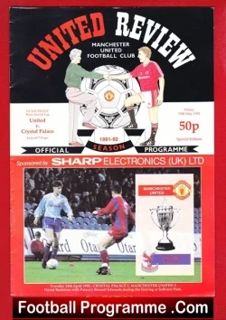 Manchester United v Crystal Palace 1992 – Youth Final – Class 92