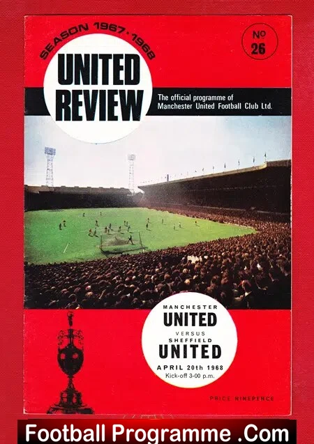 Manchester United v Sheffield United 1968