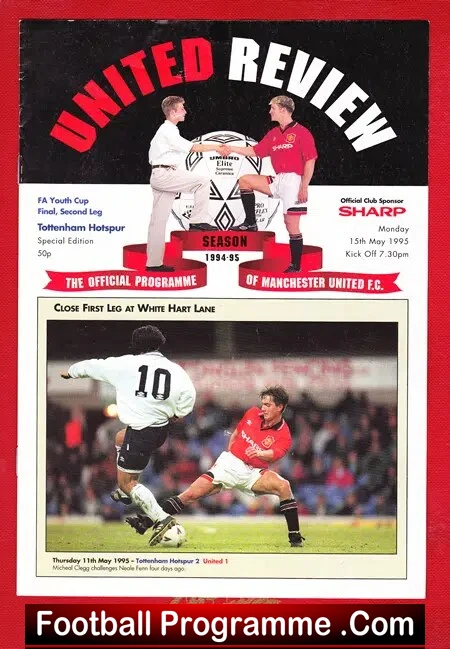 Manchester United v Tottenham 1995 – Youth Cup Final Second Leg