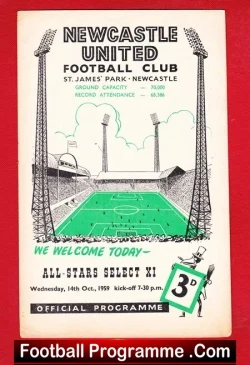 Newcastle United v All Star Select 1959 – Friendly Match