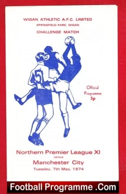 Northern Premier League X1 v Manchester City 1974 - at Wigan