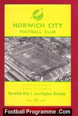 Norwich City v Accrington Stanley 1958