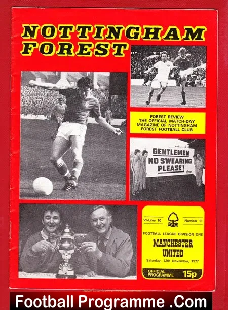 Nottingham Forest v Manchester United 1977
