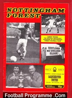 Nottingham Forest v Manchester United 1977
