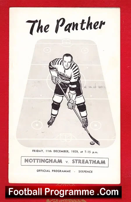 Nottingham Ice Hockey v Streatham 1959