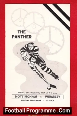 Nottingham Ice Hockey v Wembley 1957