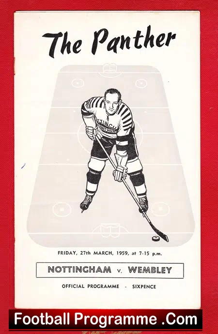 Nottingham Ice Hockey v Wembley 1959
