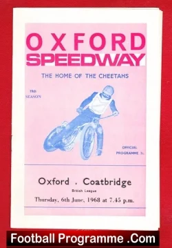 Oxford Speedway v Coatbridge 1968