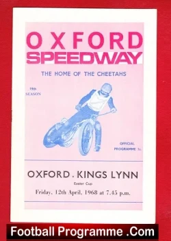 Oxford Speedway v Kings Lynn 1968 – Easter Cup Meeting