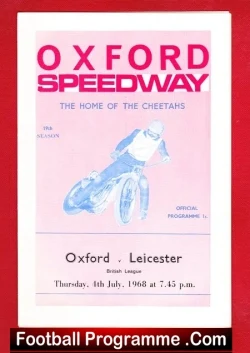 Oxford Speedway v Leicester 1968
