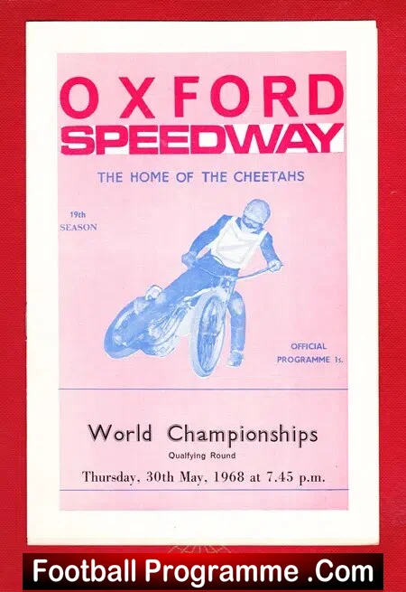 Oxford Speedway – World Championships Qualifying 1968
