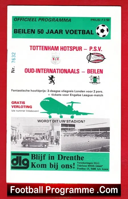 PSV Eindhoven v Tottenham 1979 – Friendly Match Netherlands