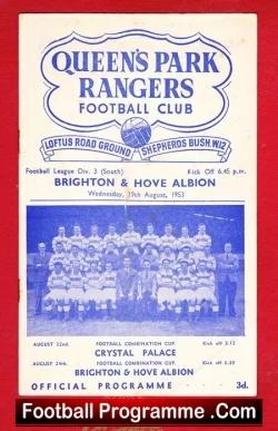 Queens Park Rangers v Brighton 1953
