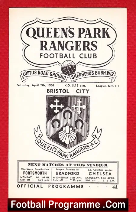 Queens Park Rangers v Bristol City 1962