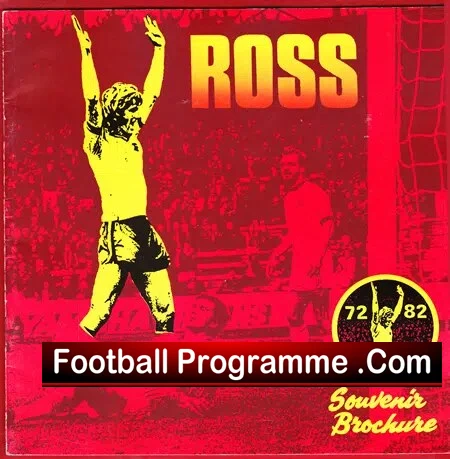 Ross Jenkins Testimonial Brochure Benefit Match Watford 1982